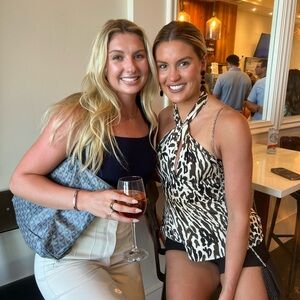 Banana Republic Animal Print Halter Blouse